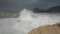 Temporal de tramuntana en Cala Lliteres